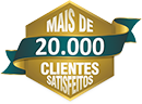 Selo 20 mil clientes satisfeitos
